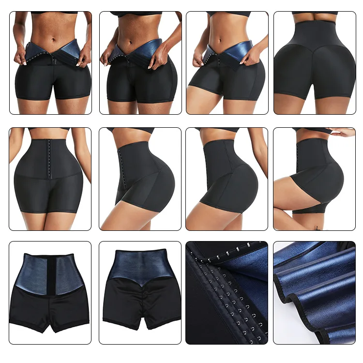 Oem Odm Fat Burning Women Fitness Wear Compression Tight Slim Waist Trimmer High Waist Yoga Pants Waist Trainer Corset Leggings details