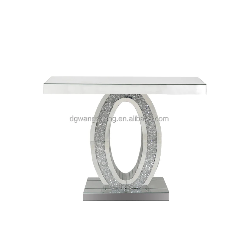 Console Sparkle Table Modern New Style Hall Table - Sparkly Mirrored Console