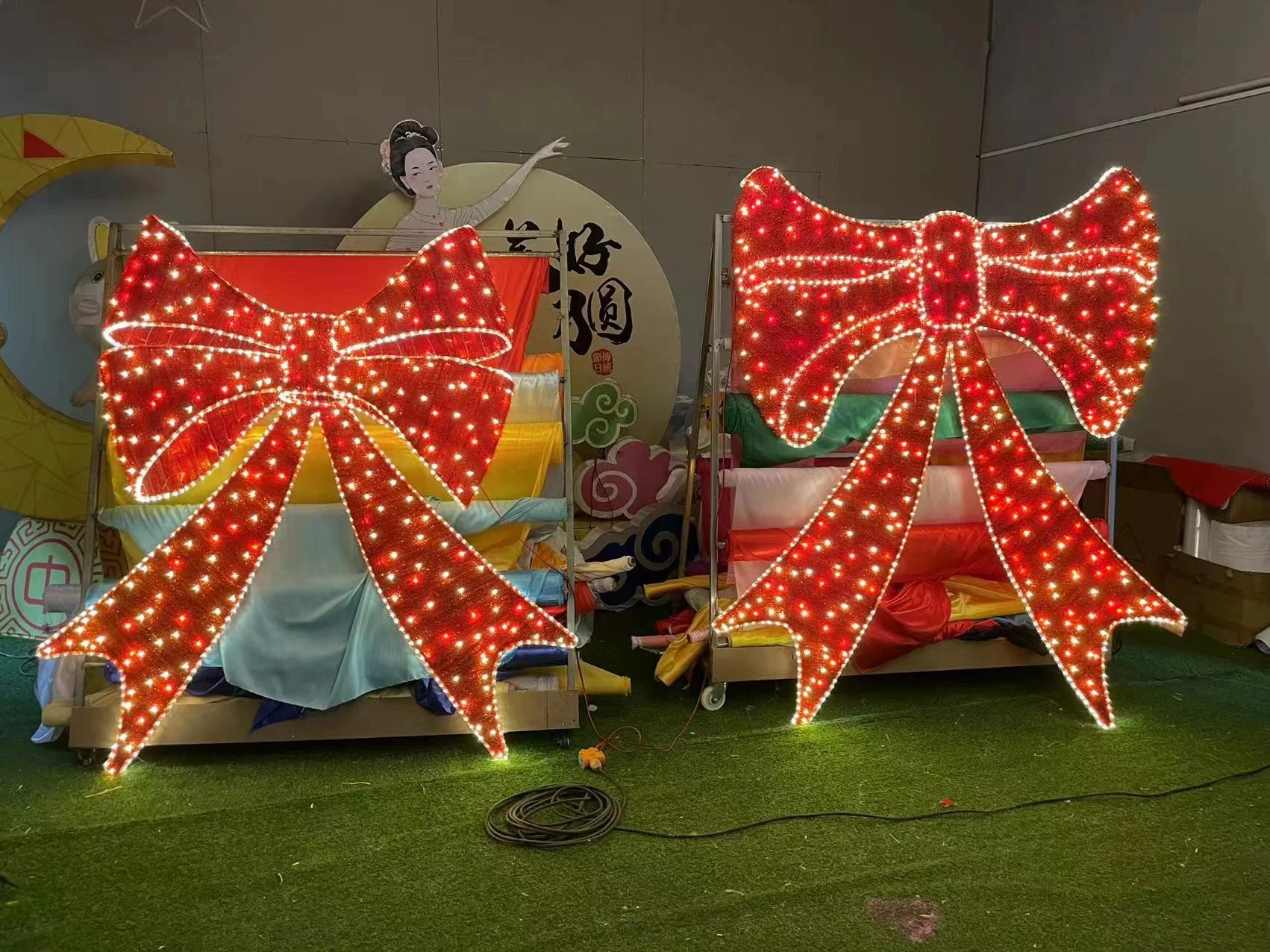 Nœuds Papillon Veloutés Rouges Pour Noël - Lot De 2, Qualité Supérieure, Pour Décorer Sapin, Cadeaux Ou Table