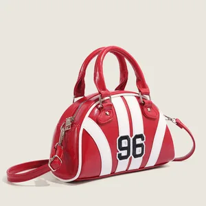 New Arrival 2026 Trend Niche Bowling Bag Ladies' Handbag Single Shoulder Crossbody Golf   High Quality Custom PU Bag for Women