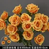 Orange 3-head cream rose