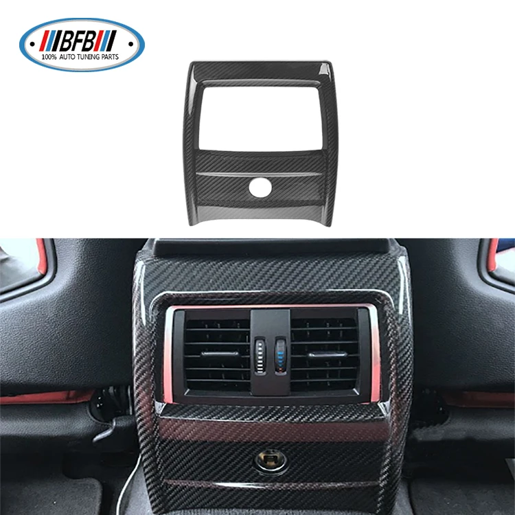 BMW M4 F82 F83 M3 F80用ドライカーボンリアエアアウトレットフレーム 