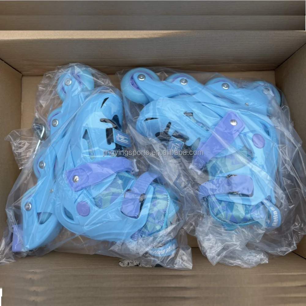 CR7 Kids Roller Skates PP Hard Boot Shell Adjustable Skating Inlin Skate  Shoes Children Retractable Roller Shoes