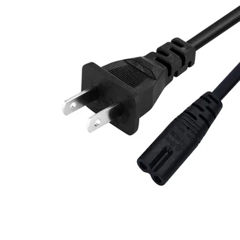 TV PS4PS5スピーカーモニター用US2ピン電源コードラップトップ用