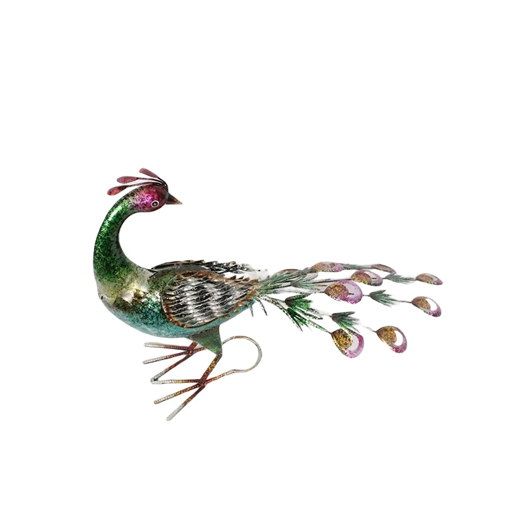 Cute Peacock Miniature Figurines Mini Peafowl Animals 