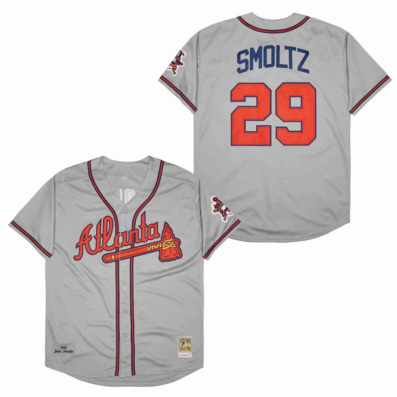 John Smoltz Jersey Atlanta Braves 1995 World Series Throwback