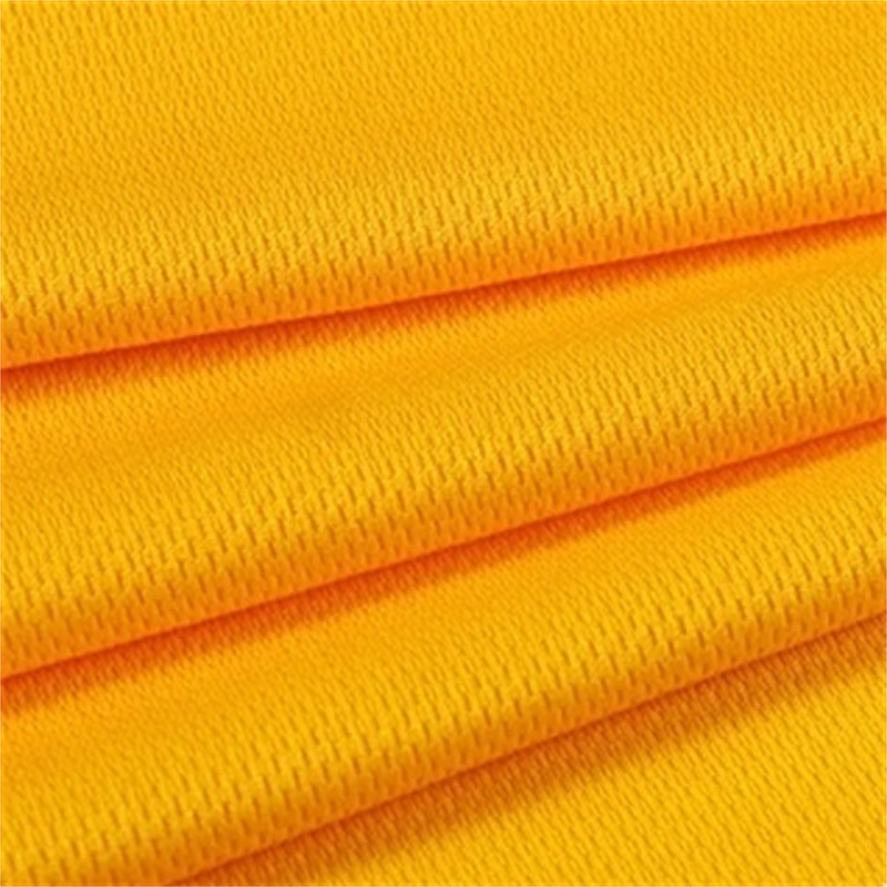 Moisture wicking 75D 100% polyester mesh fabric for school uniform sportswear