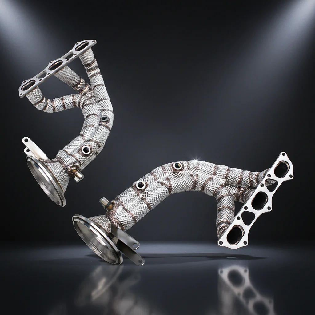 Exhaust Header For Porsche 911 992 GT3 4.0L 2017-2023 Stainless Steel Exhaust Pipes With Heat