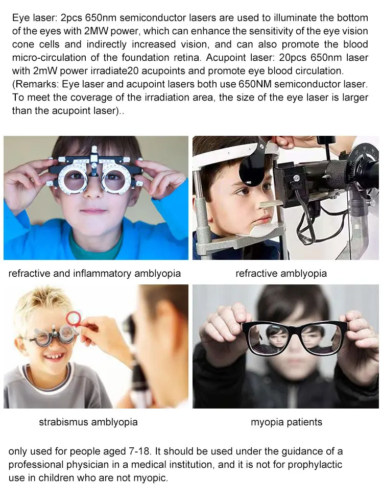 Advanced Eye Laser Therapy Device for Myopia and Amblyopia