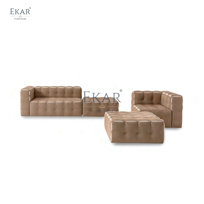 product modern versatile leather sectional sofa set sleek modular design for contemporary living for hotels halls villas apartments-64