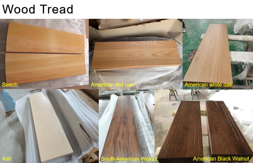 12mm Thickness SGCC Standard Glass Railing Oak Wood Treads Mono Beam Stairs factory