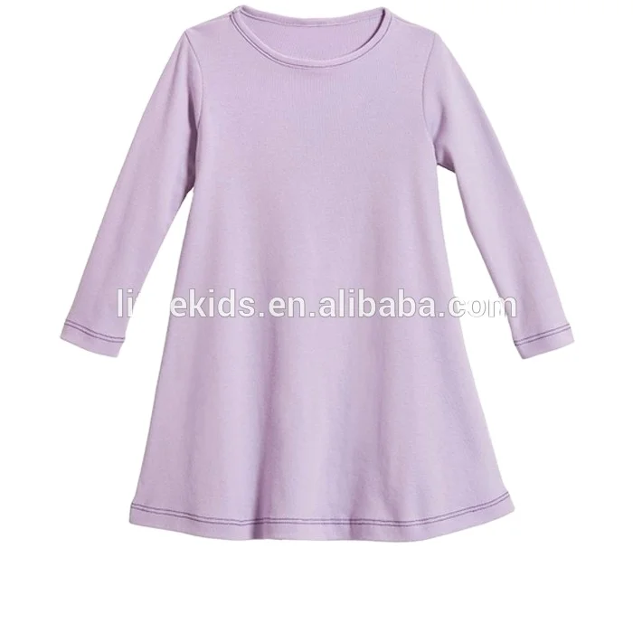 Simple Design Little Girl Dress Long Sleeve One Piece Cotton Dress For Kids Buy Cotton Baby Dress Little Girl Dress Cotton One Piece Baby Dress Product On Alibaba Com