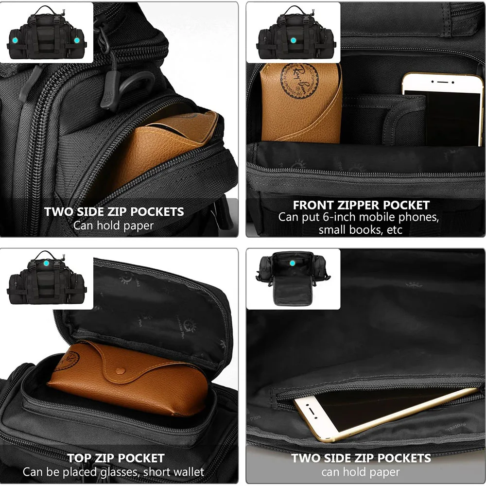 FREE SAMPLE Assault Bags Shoulder Bag for Fishing Gym Practical Shoulder Bag