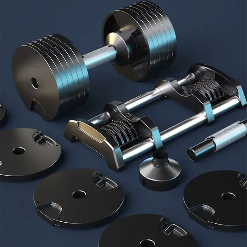 24kg Adjustable Steel Dumbbells Comprehensive Workout Equipment