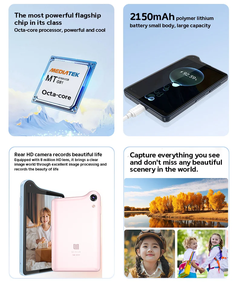 スマホアクセサリー DuoQin Qin K25 DUOQIN - NEW MODEL - QIN K25 | Android 14 | Touchscreen 3.5