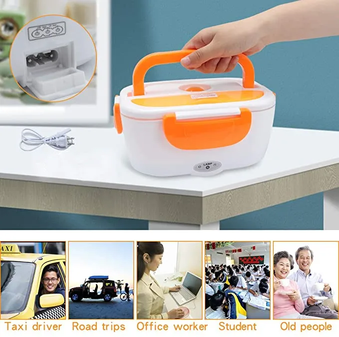 Dropship 1.5L 110V/12V Electric Lunch Box Portable For Car Office Food  Warmer Heater Container 40W to Sell Online at a Lower Price