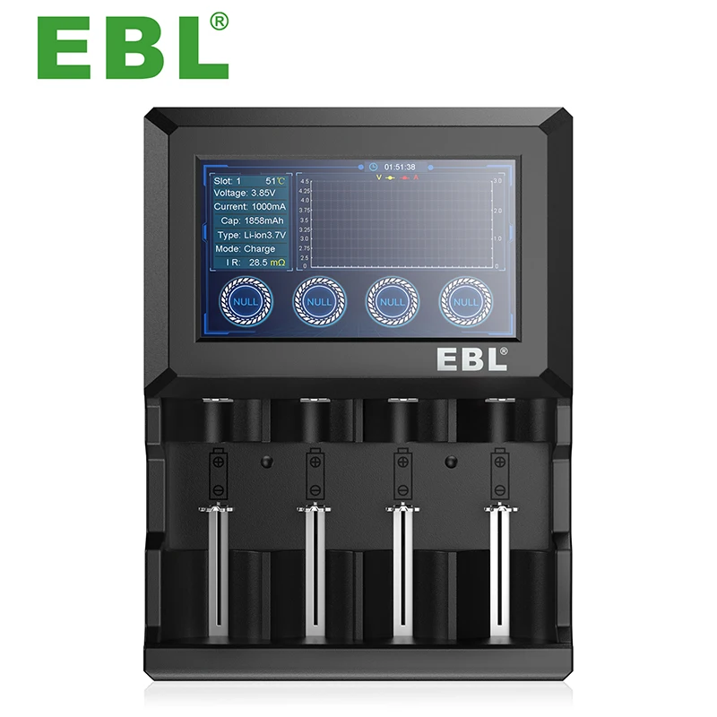 Ebl Tc-x Pro  Touch Lcd Universal Battery Charger For Aa Aaa C D 10440  14500 16340 Rcr123a 26650 - Buy Ebl 2022 New Product Touch Lcd Fast Battery  Charger,Hot Selling Tc-x