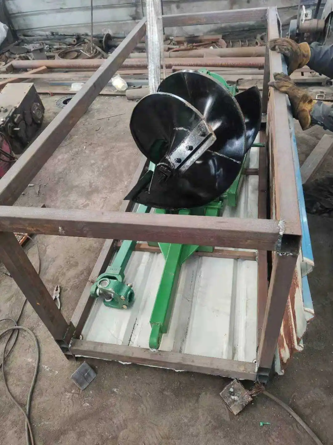 Pull Type Earth High Quality 3 Point 4 Wheel Tractor Pull Type Tractor Hole Digger Post ...