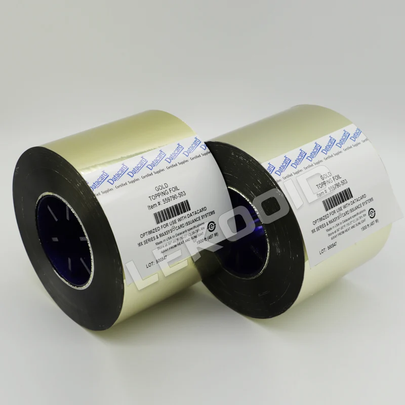 Datacard Mx6000 Series With Rfid 559790503 Metallic Gold Topping Foil