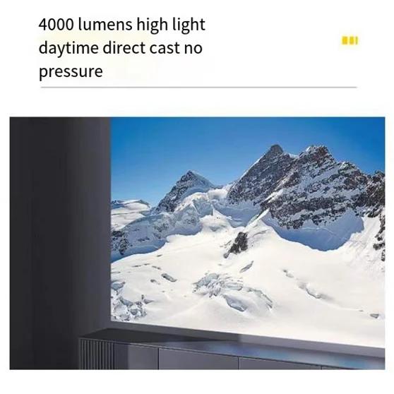 4000 Lumens HD DLP Projector P130 Home HD 1080P Home Theater 3D Projector Compatible with 4K Picture Quality
