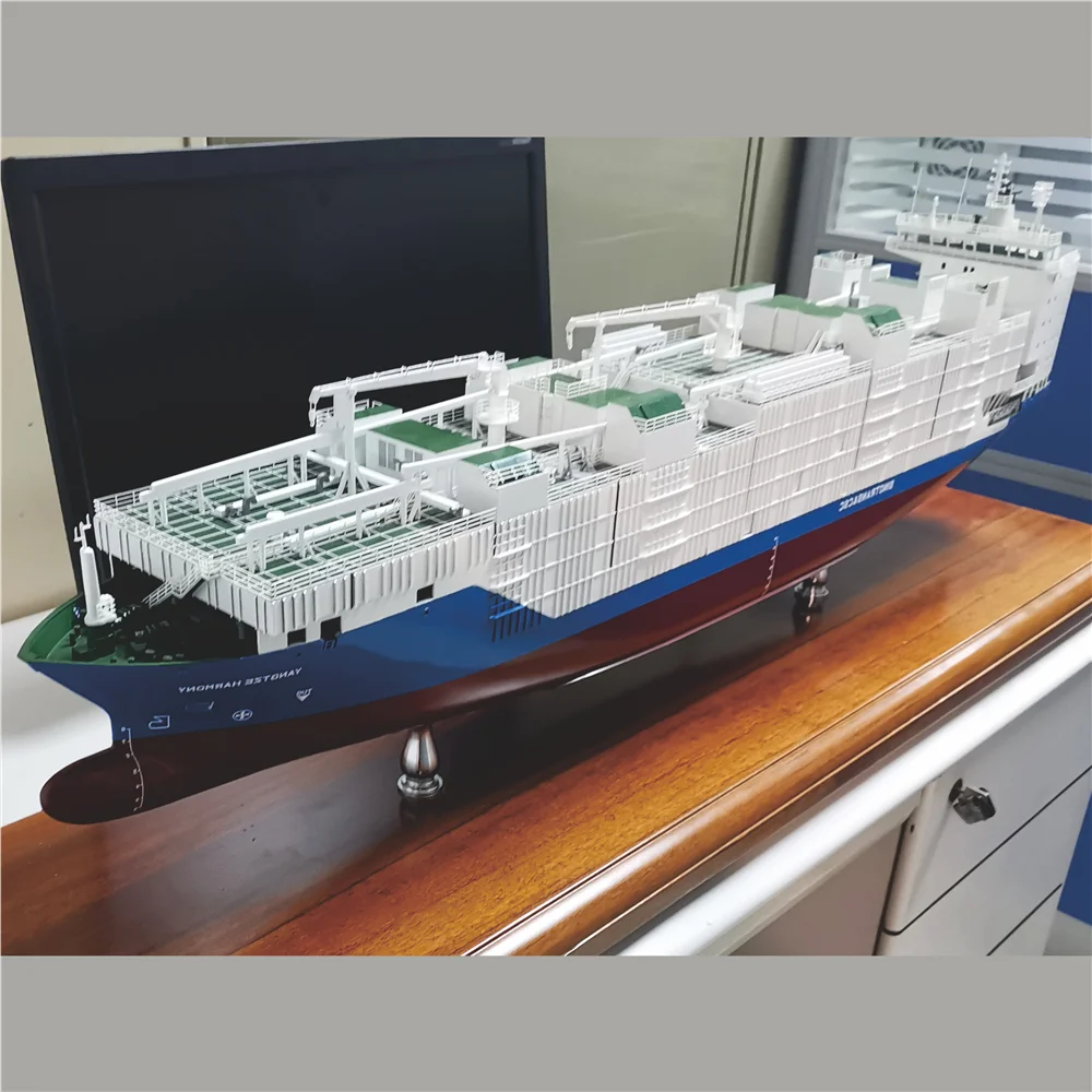 120cm Refrigerated vessel model ship Model making by hand Stocznia Szczecinska Nowa O.A.S shipmodel