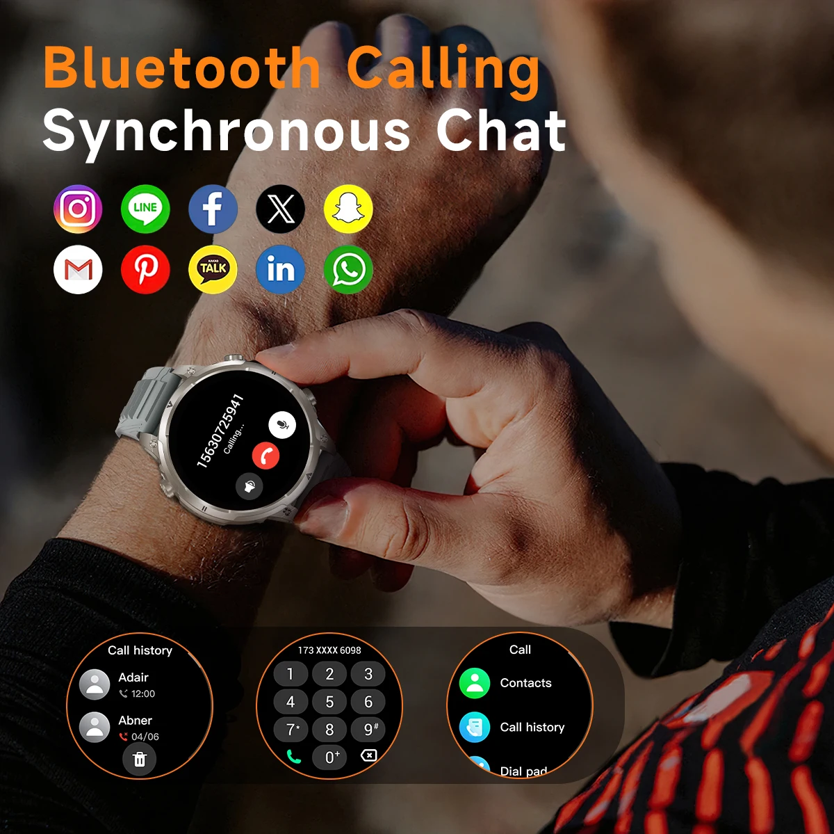 Welcome OEM Order, Factory Whole Selling Sanvnet Mk100 Gps Outdoor Sport Smart Watch 2025 Ip68 Heart Rate Fitness Tracker Flashlight Compass Bt Call Smart Watch For Men - Buy Ip68 Waterproof Smart Watch fitness Tracker Smart Watch round Shape Smart Watch compass Equipped Smart Watch sleep Tracking Smart Watch