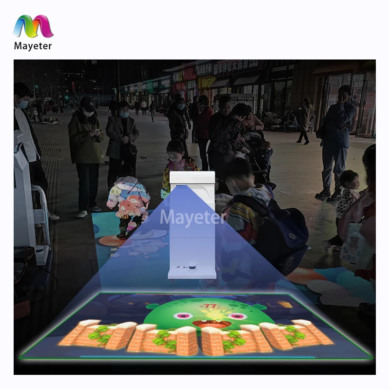 Gaming Zone Interactive System Portable All-in-one Projector Interactive Mobile Floor/Ground Projection Kid Party Carnival Games