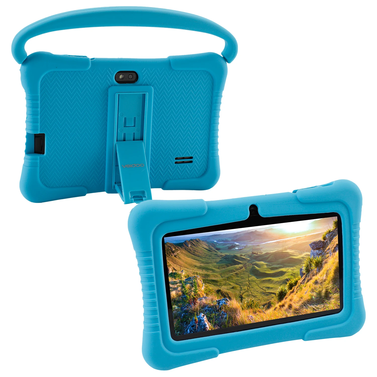 Cheap Roh Tablet Android Kids Tablet With WiFi Dual Camera 1GB 16GB Storage 1024 X 600 Touch Screen 7 Inch Children Tablet Pc