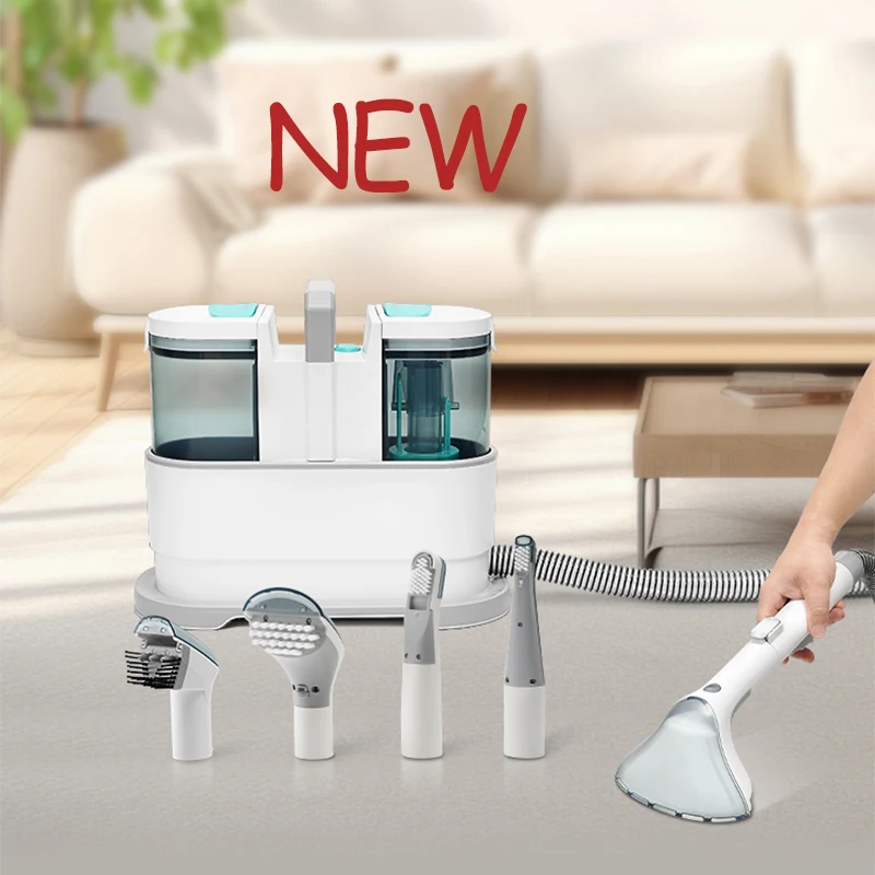 Портативный Вакуумный мокрый и сухой диван ковер обивочный точечный очиститель