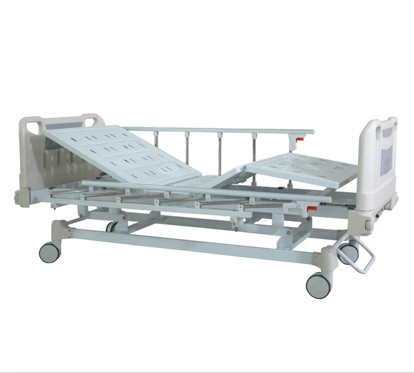 Manual Three-Function Hospital Bed 3 Crank Central Control CU Patients Medical Patient Bed Furniture