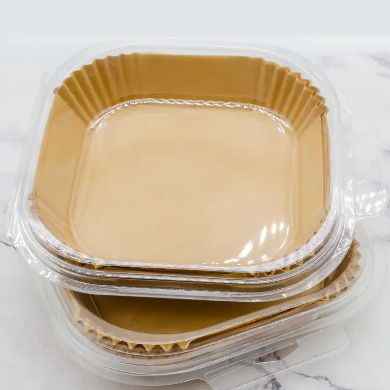 Hot Sale High Quality Square Disposable Parchment Paper Air Fryer Liner Non-Stick Oven Baking Paper Coating for Food Industrial
