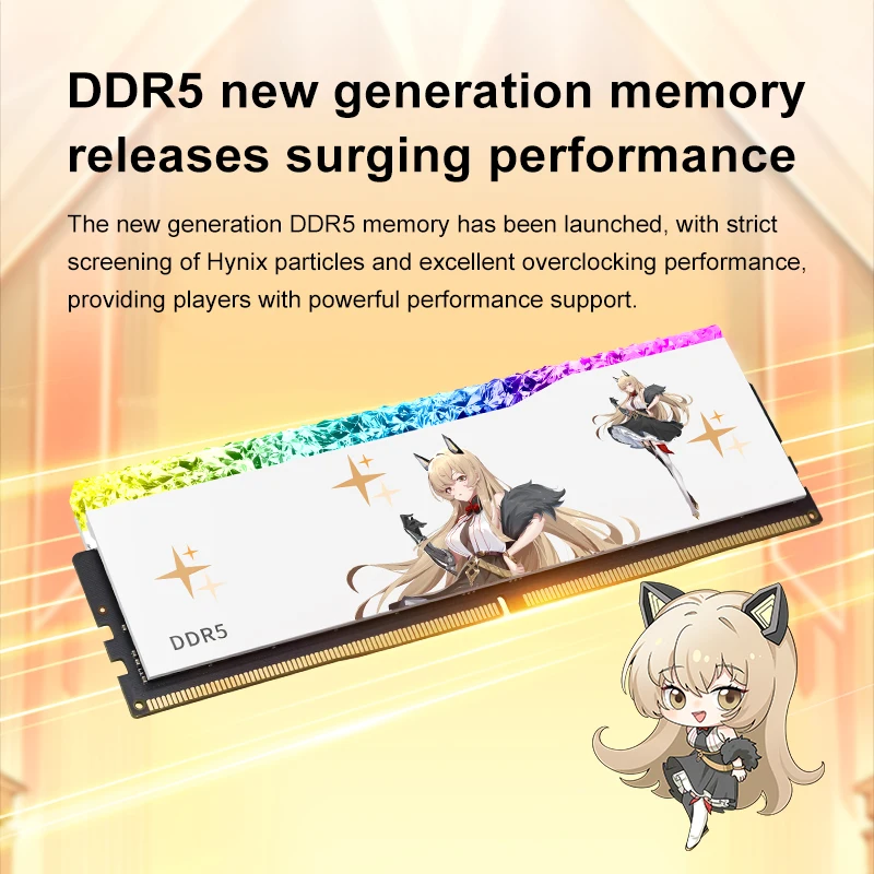JUHOR DDR5 RAM 32GB (16GB*2) 7200MHz ECC Desktop Memory Kit - 3