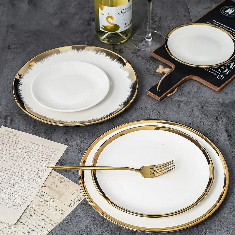 Popular High Quality Plate Restaurant Ceramic Serving Dish Dinner Plate