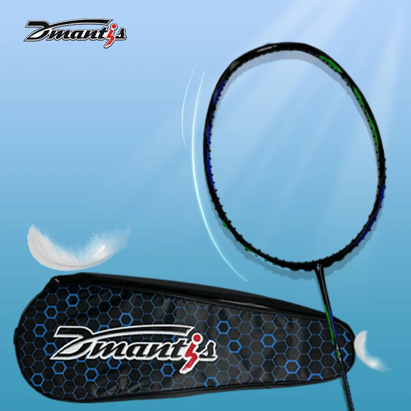 Factory Direct Badminton Racket Dmantis Badminton Racket with Badminton Rakcet Bag with Good Carbon Material