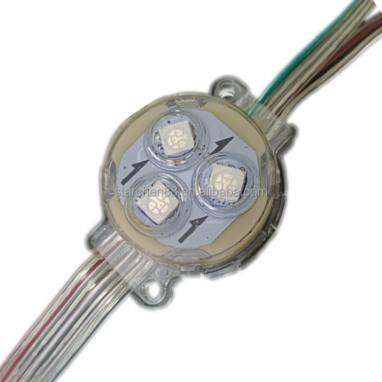 12 В 30 мм 0,72 Вт 3 светодиода smd 5050 8206ic полноцветный модуль rgb светодиодный источник света