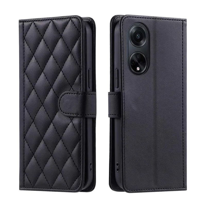 HAOYE Cover per OPPO A98 5G Cover, Flip Caso in PU Pelle Premium Portafoglio Custodia con Supporto Stand,Chiusura Magnetica, nero