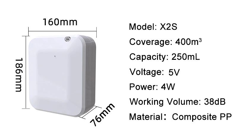 CNUS X2S No Water Fragrant Oil 250ml Battery Fragrance Scent Diffuser Machine Home Air Freshener Aroma diffuser supplier