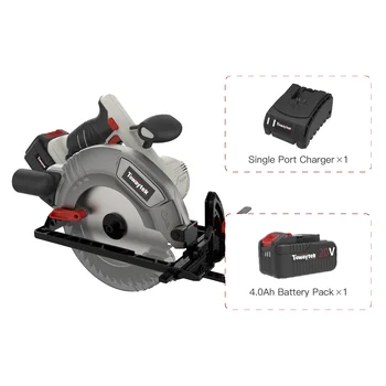 8\" Brushless Electric Circular Saw 20V Battery Power Rechargeable Cordless Machine for Portable Wood Cutting for DIY
