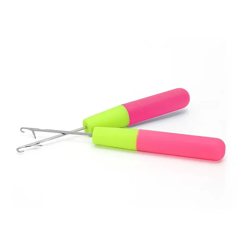 Wholesale Custom Multi-purpose Plastic Handle Crochet Hook Hair Braiding Wig Tools Crochet Hook Needle for Dreadlocks Hair