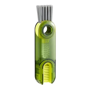 3 in 1 Multifunctional Crevice Cleaning Brush Bottle Cup Lid Brush Straw Cleaner Tools Baby Water Bottle Cleaning Brush