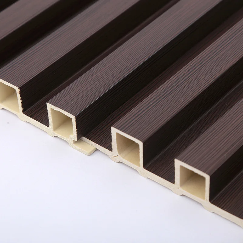 Timber Tube Wall Cladding Solid Matte Decorative Screen Interior Rigid Core Indoor Outdoor WPC Panel Board