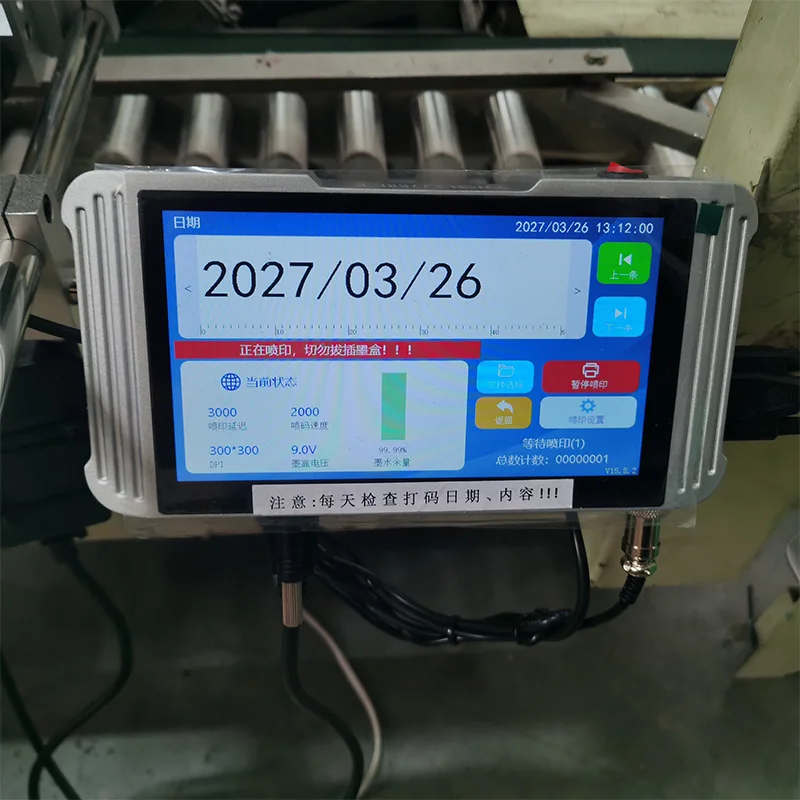 Logo Date Expiry Date Coder Barcode Time Stamp Printer Industrial Inkjet Printing Coding Machine for Plastic PET Bottle Label