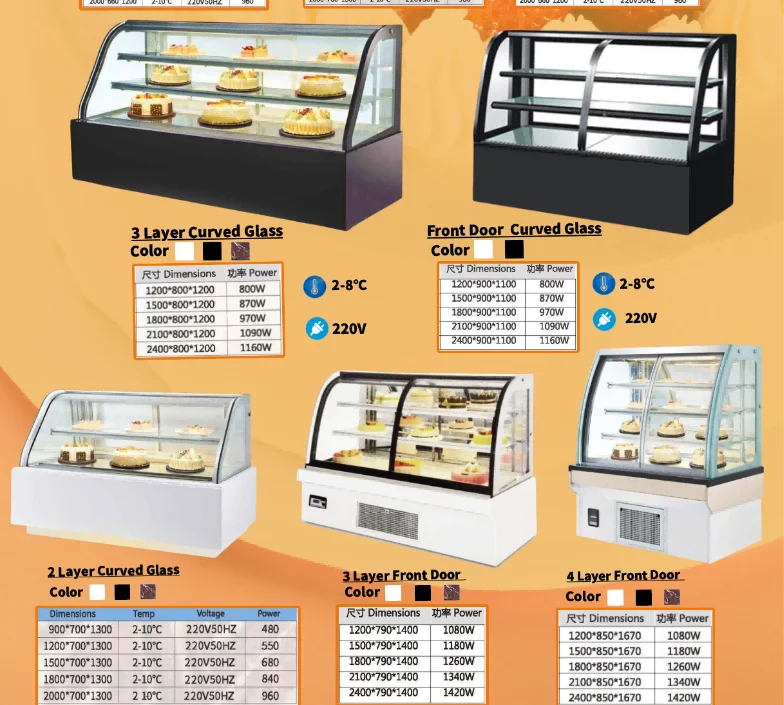 Corner Curved Vitrine square Cake Table Top Cafe Cheese Pastry Produce Lights 160l Inverter Promotional Display Dessert Chiller