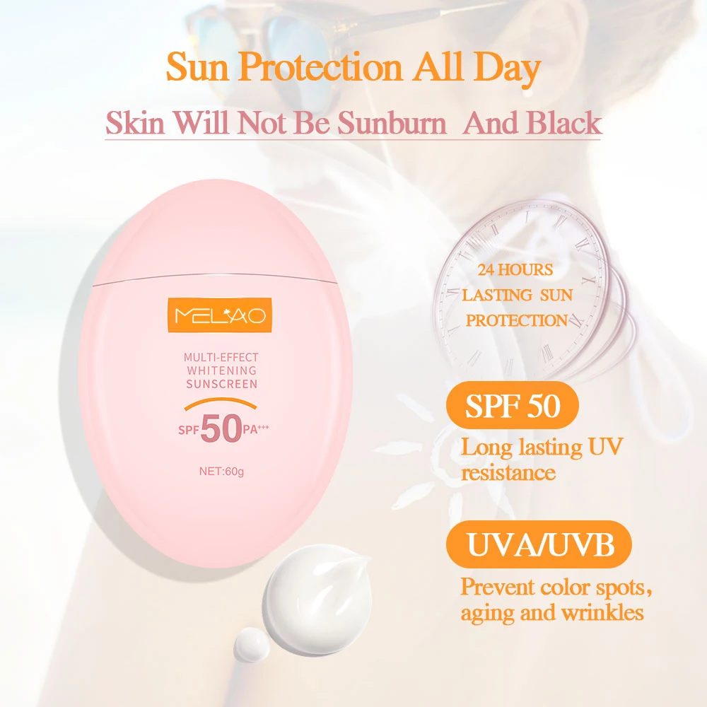 Приятный на заказ минеральный Тип рифа, фирменная торговая марка, веганский солнцезащитный блок, органический солнцезащитный крем SPF 50