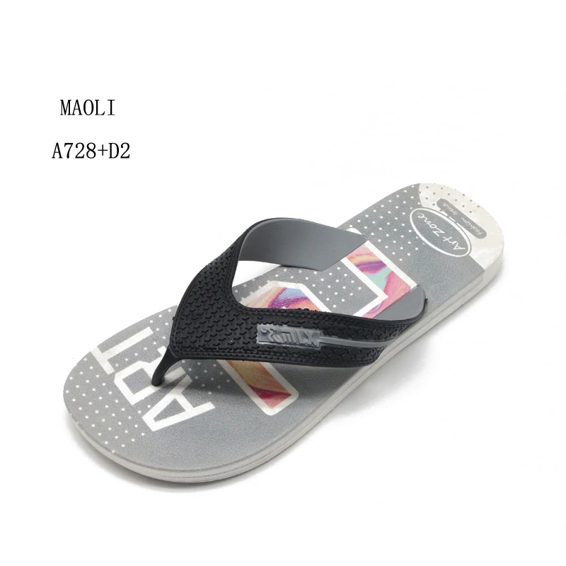Wholesale Factory Fashion Boys Chappal PVC Hawaiian House Slippers Outdoor Men Flip Flops