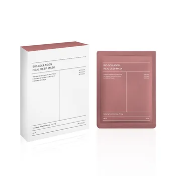 OEM  Bio-Collagen Korean Real Deep Mask Deep Sheet Form Moisturizing Whitening Anti-Wrinkle Anti-Aging with Smile Line Patches