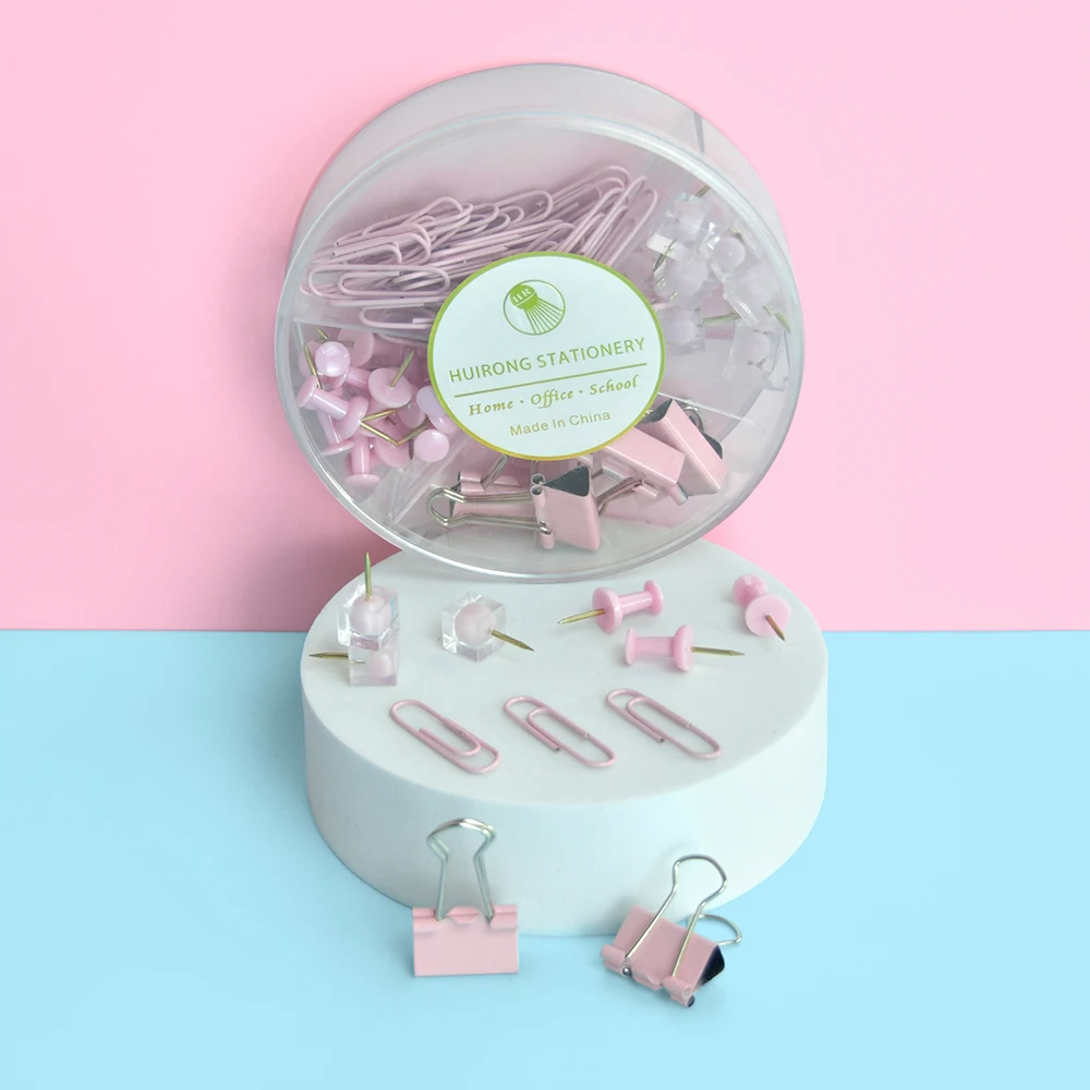 Оптовая продажа высококачественные школьные зажимы для бумаги наборы канцелярских