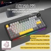 AK820 V2 schermo a nastro giallo grigio nero con albero pesca bianca
