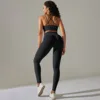6610 cross bra + pants set   black