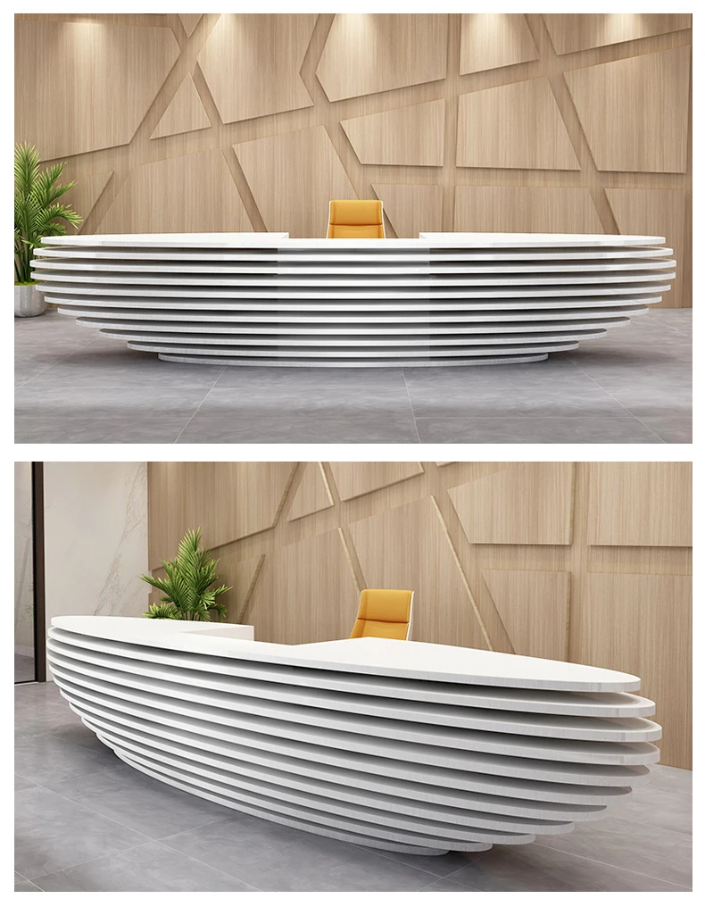 High Level Reception Desks Modern Reception Counter Office Front Table Salon Reception Area Counter Table for Sale